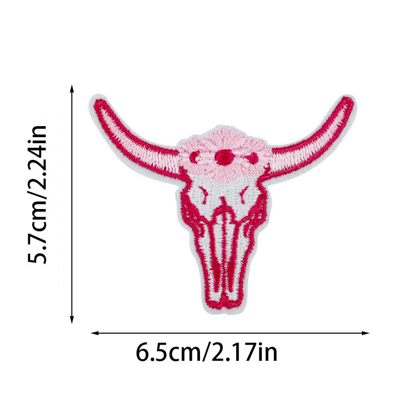 Wholesale Pink Western Cowboy Hat Embroidered Patch